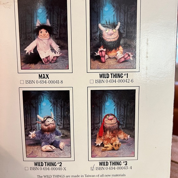 Where the Wild Things Are:NIB Wild Thing#3 Doll & 25th Anniversary Ed. Book. - Picture 11 of 15